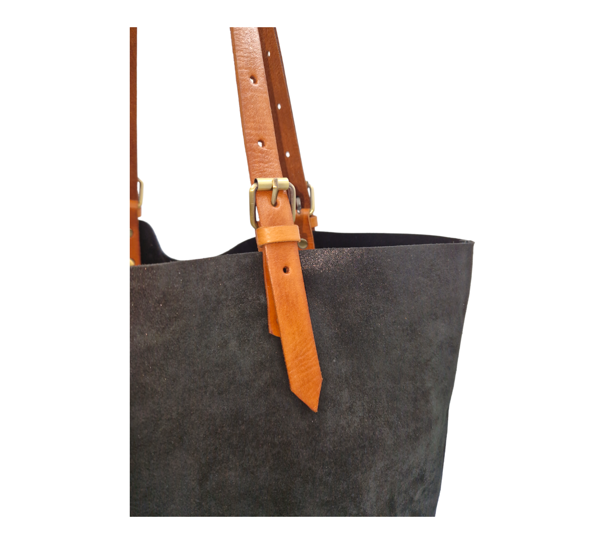 Suede Leather Tote Bag