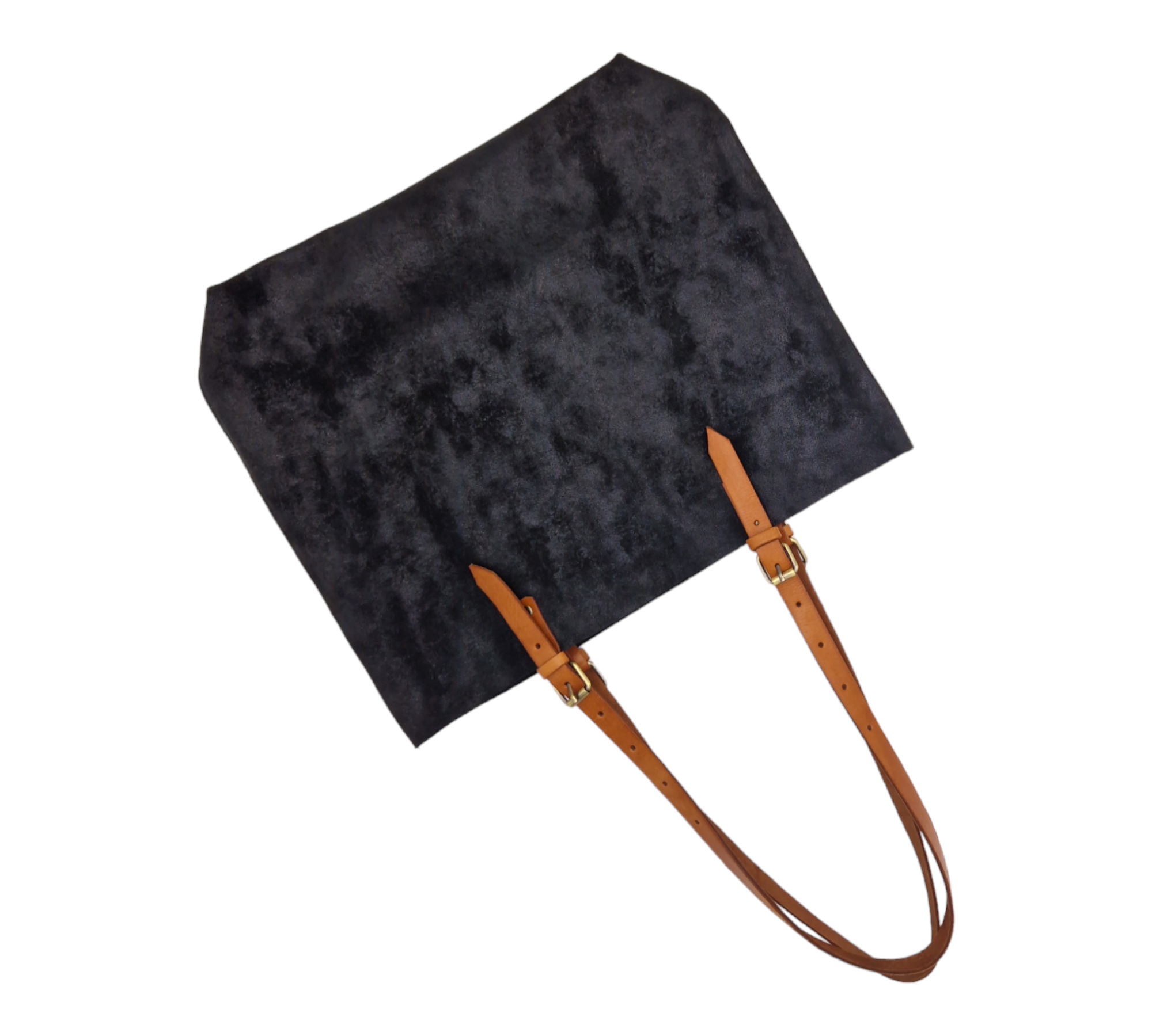 Suede Leather Tote Bag