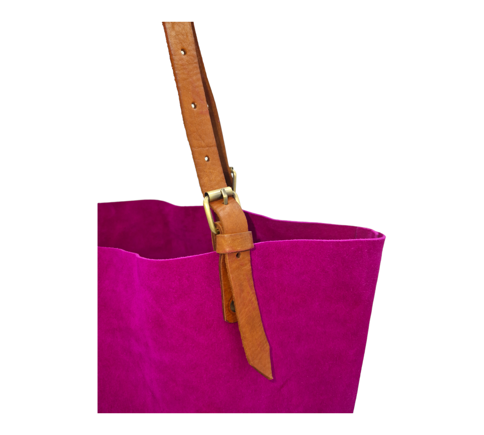 Suede Leather Tote Bag