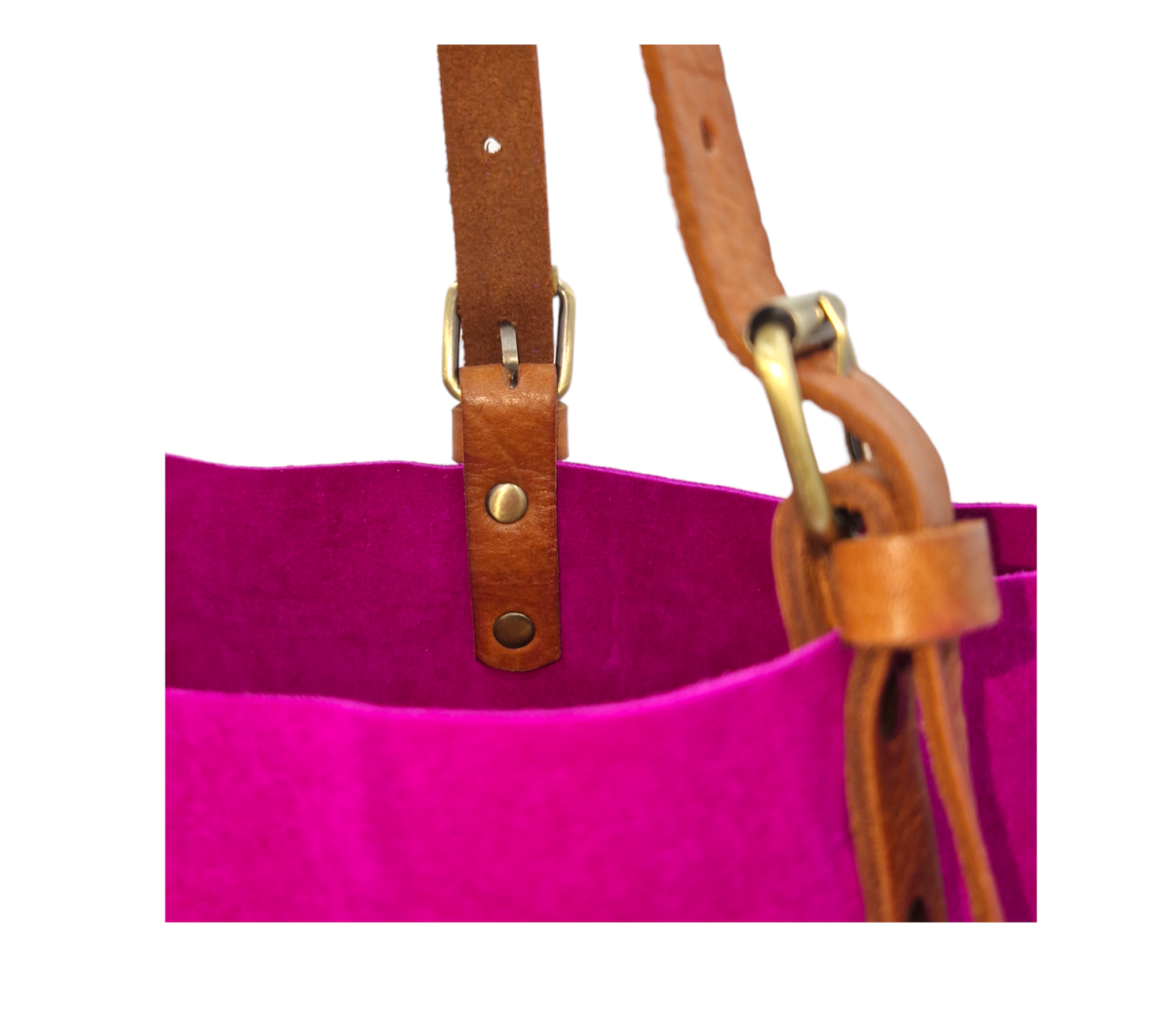 Suede Leather Tote Bag