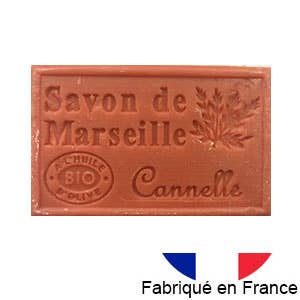 Marseille soap with organic olive oil and cinnamon scent