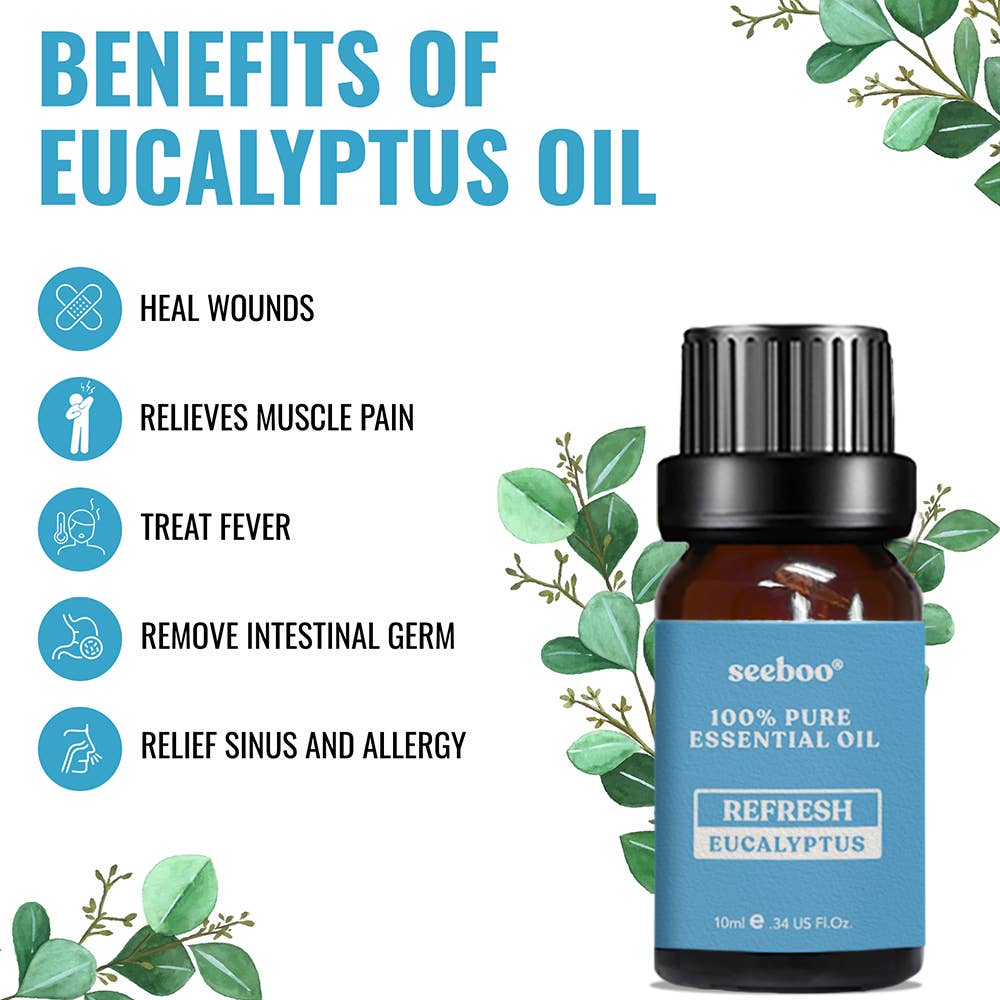 100% PURE THERAPEUTIC  ESSENTIAL OIL - EUCALYPTUS