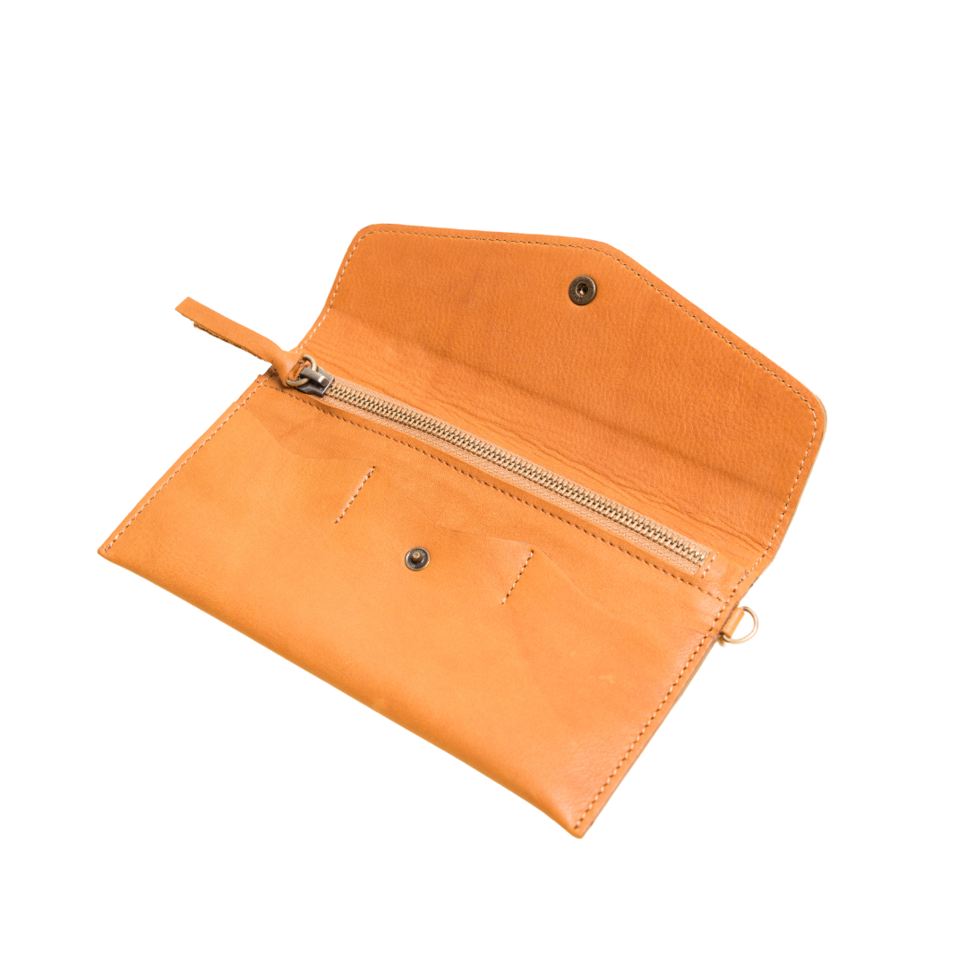 LEDERKUPPLUNG WALLET MUSTARD